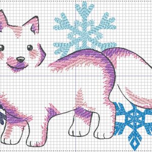 Serviettes de bain avec broderie - Renard Hiver 1