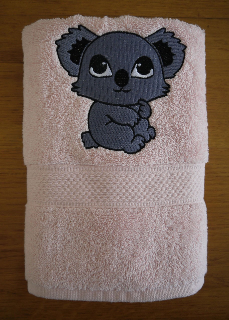 Serviettes de bain avec broderie - Koala Mignon 2
