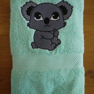Serviettes de bain avec broderie - Koala Mignon 2