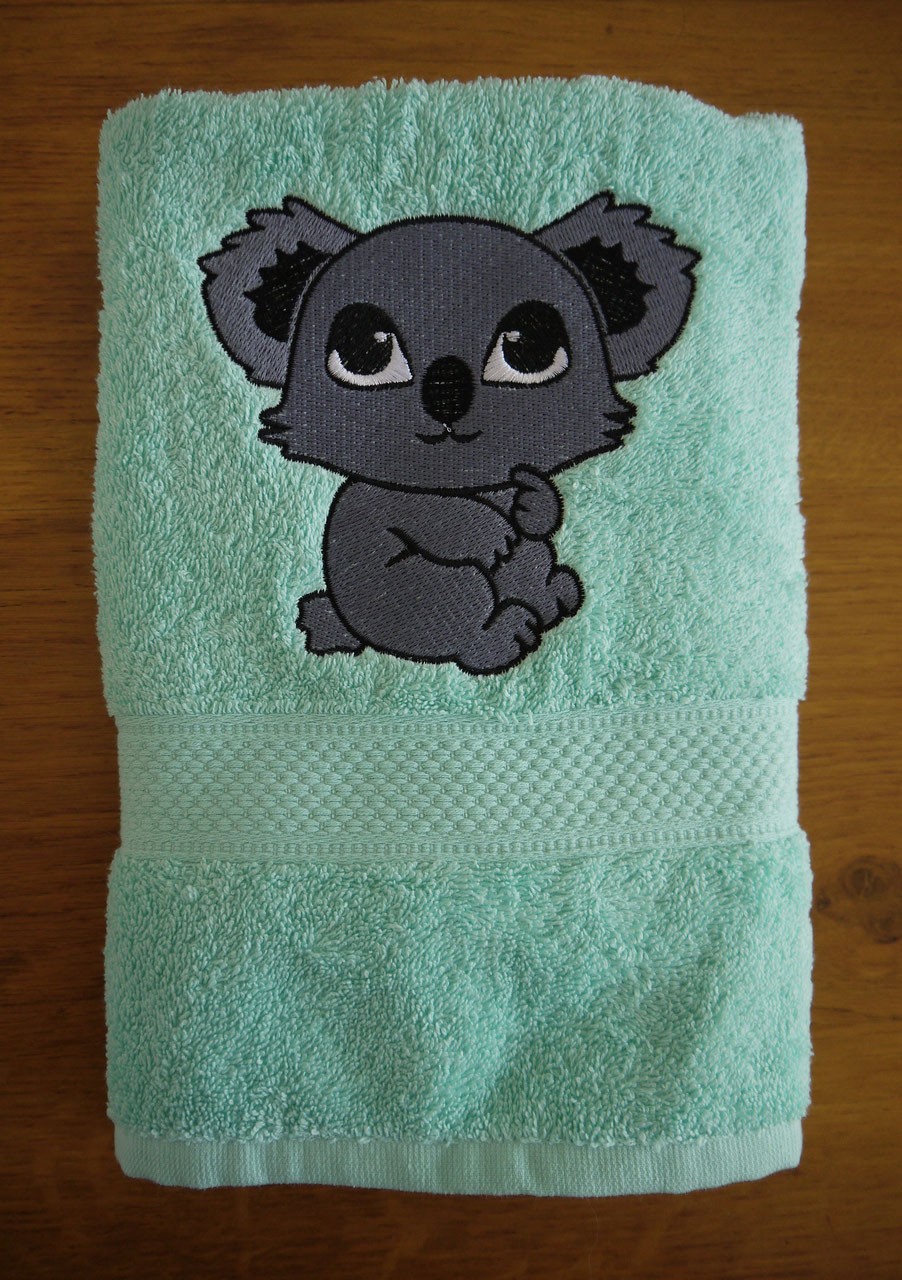 Serviettes de bain avec broderie - Koala Mignon 2
